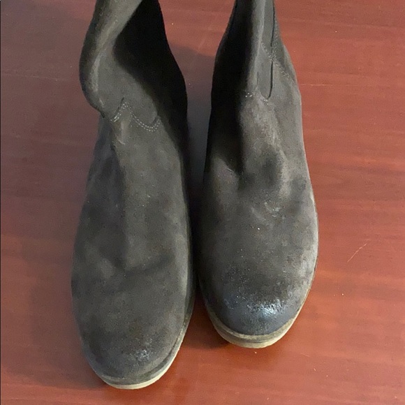 Lucky brand leather pull on boots - Picture 4 of 6